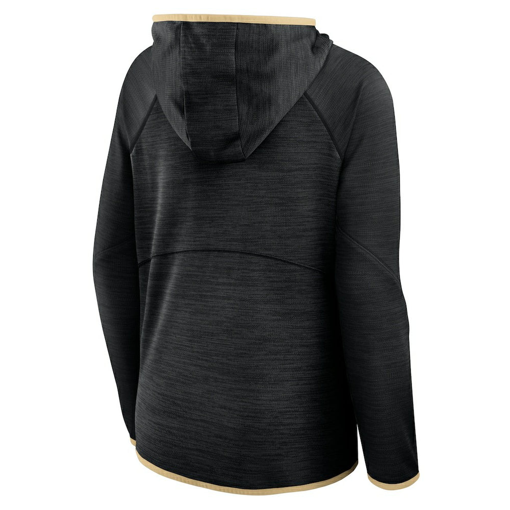 New Orleans Saints Women's Redzone End Around Pass Raglan Full-Zip Hoodie | NFL New