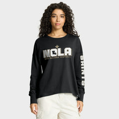 New Orleans Saints Women's Hometown Legacy Long Sleeve T-Shirt | NFL Discount