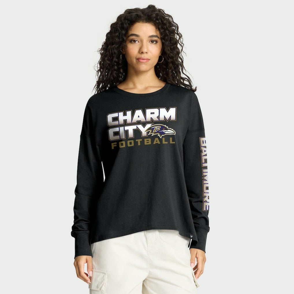 Baltimore Ravens Women's Hometown Legacy Long Sleeve T-Shirt | NFL Hot