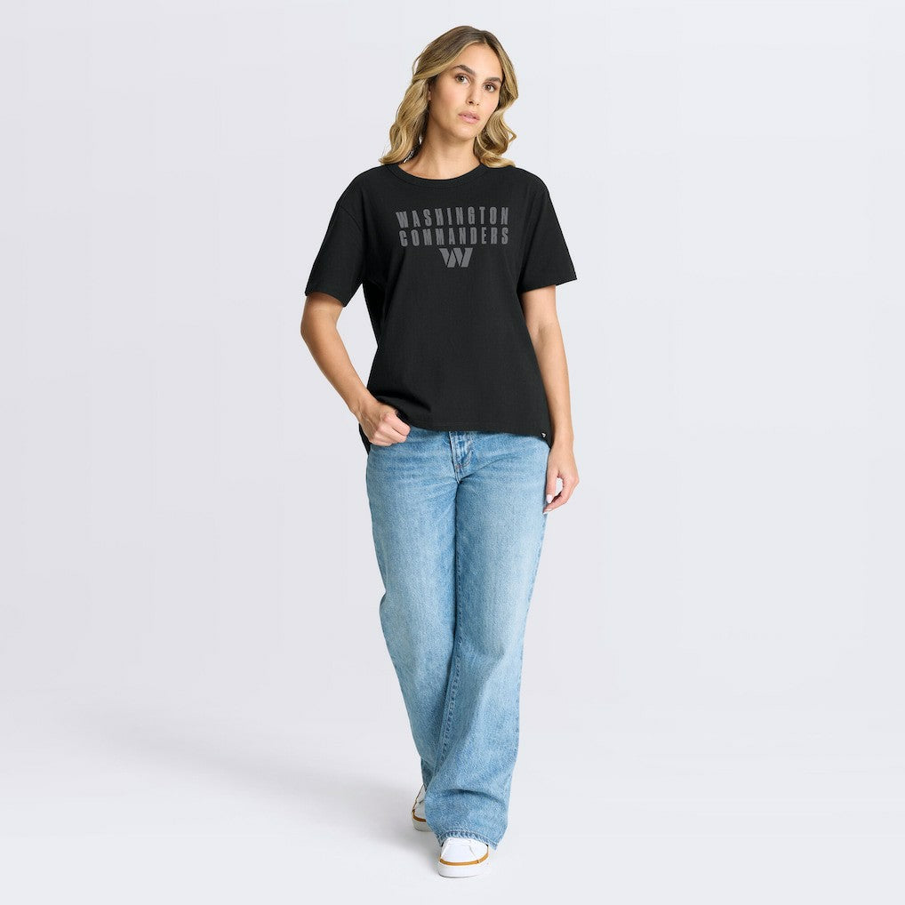 Washington Commanders Women's Blackout Kneel Down Legacy T-Shirt | NFL Outlet