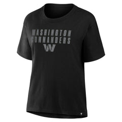 Washington Commanders Women's Blackout Kneel Down Legacy T-Shirt | NFL Outlet
