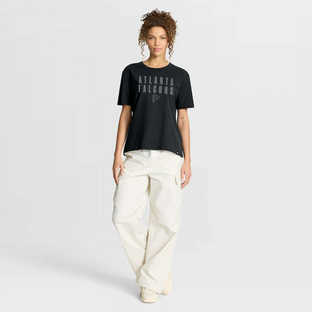 Atlanta Falcons Women's Blackout Kneel Down Legacy T-Shirt | NFL Sale