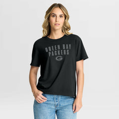 Green Bay Packers Women's Blackout Kneel Down Legacy T-Shirt | NFL US