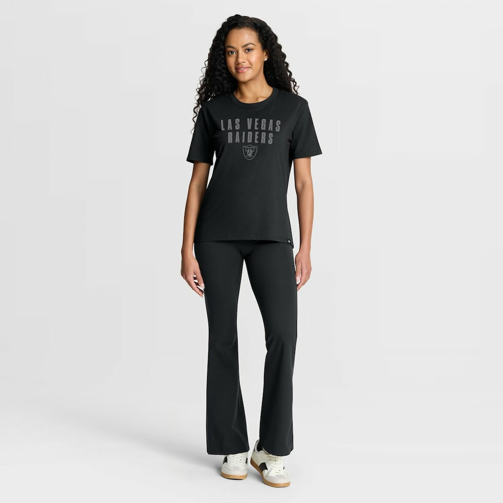 Las Vegas Raiders Women's Blackout Kneel Down Legacy T-Shirt | NFL Discount