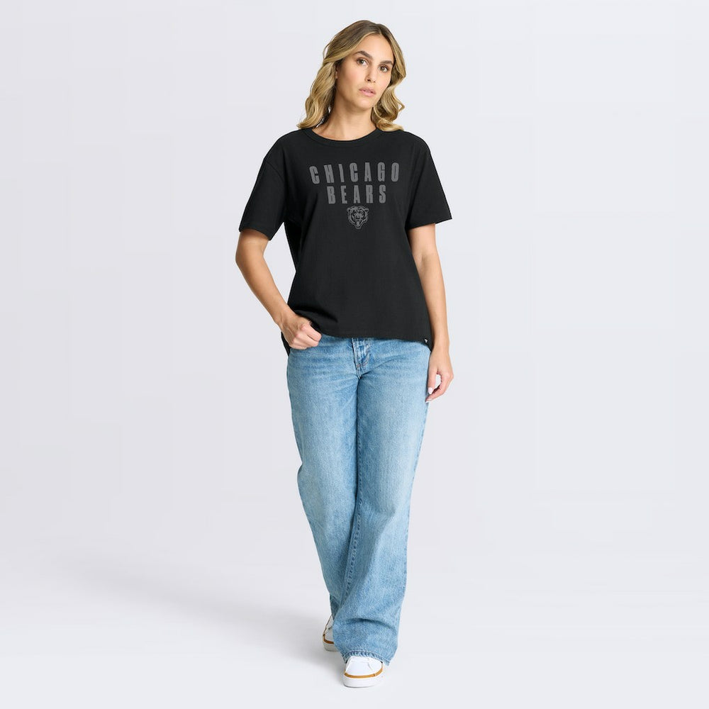 Chicago Bears Women's Blackout Kneel Down Legacy T-Shirt | NFL Sale