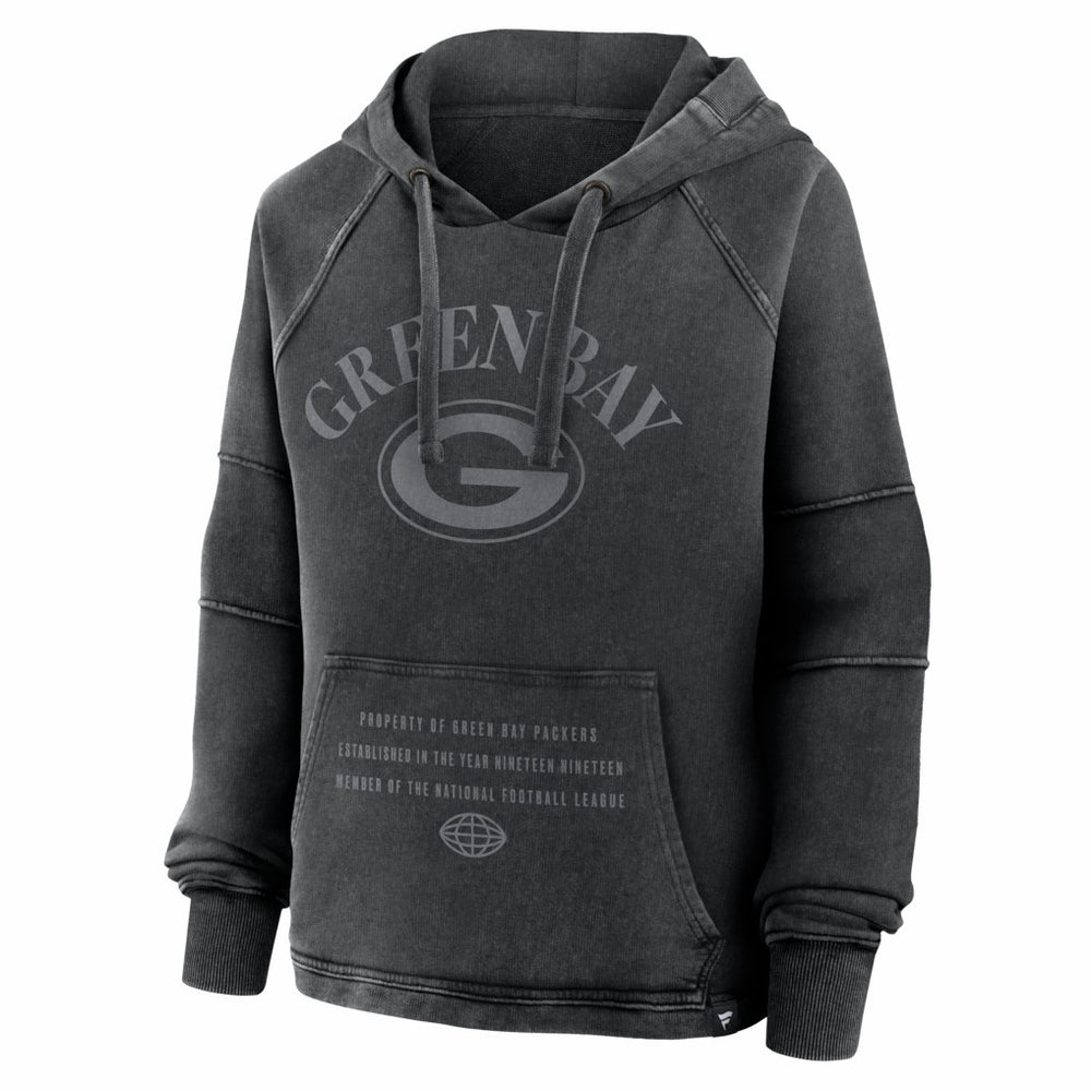 Green Bay Packers Women's Oversized Raglan Gridiron Hoodie | NFL Outlet