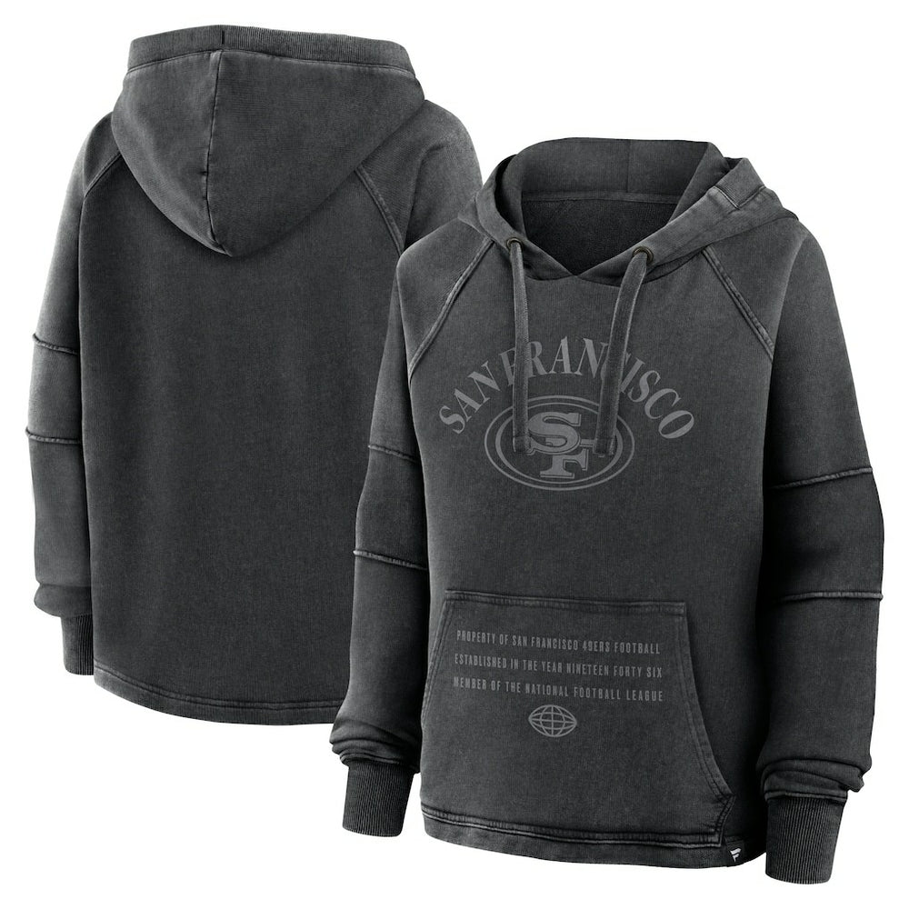San Francisco 49ers Women's Oversized Raglan Gridiron Hoodie | NFL Hot