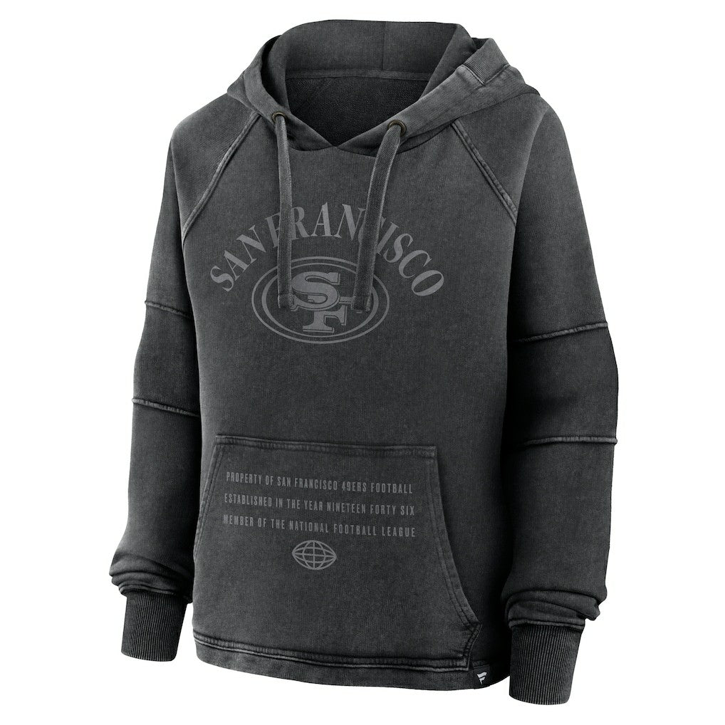 San Francisco 49ers Women's Oversized Raglan Gridiron Hoodie | NFL Hot