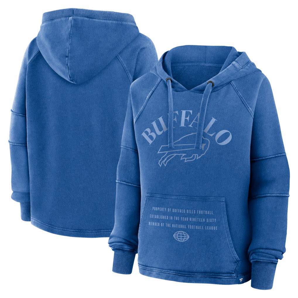 Buffalo Bills Women's Oversized Raglan Gridiron Hoodie | NFL On sale