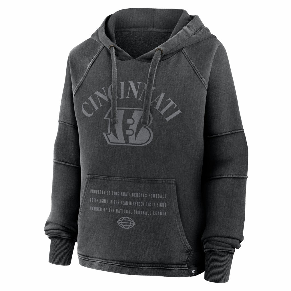 Cincinnati Bengals Women's Oversized Raglan Gridiron Hoodie | NFL Discount