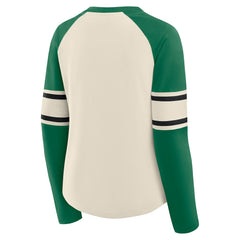 Philadelphia Eagles Women's Hometown Gridiron Hero Raglan Lace-Up V-Neck Long Sleeve T-Shirt | NFL Near me
