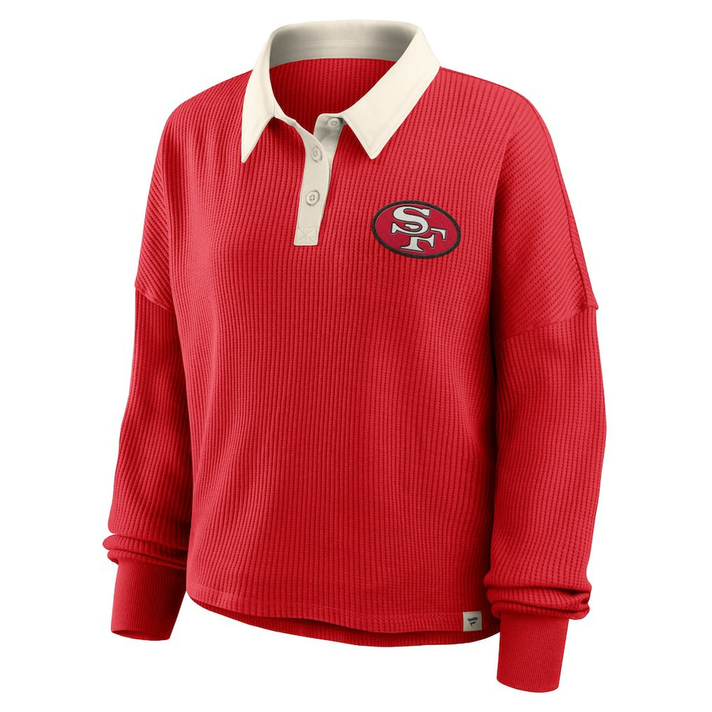San Francisco 49ers Women's Oversized Hometown Premium Thermal Long Sleeve Shirt | NFL New