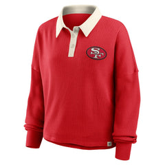 San Francisco 49ers Women's Oversized Hometown Premium Thermal Long Sleeve Shirt | NFL New