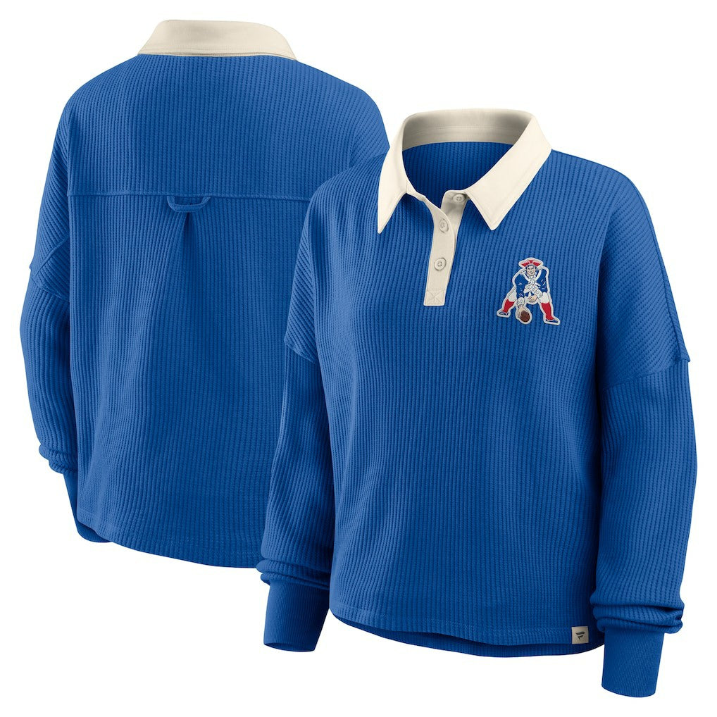 New England Patriots Women's Oversized Hometown Premium Thermal Long Sleeve Shirt | NFL US