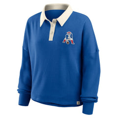 New England Patriots Women's Oversized Hometown Premium Thermal Long Sleeve Shirt | NFL US