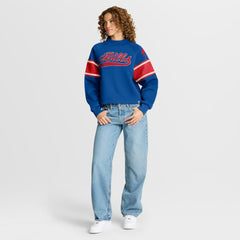 Buffalo Bills Oversized Hometown Toss Sweep Mock Neck Pullover | NFL On sale