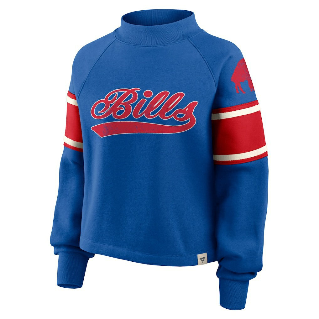Buffalo Bills Oversized Hometown Toss Sweep Mock Neck Pullover | NFL On sale