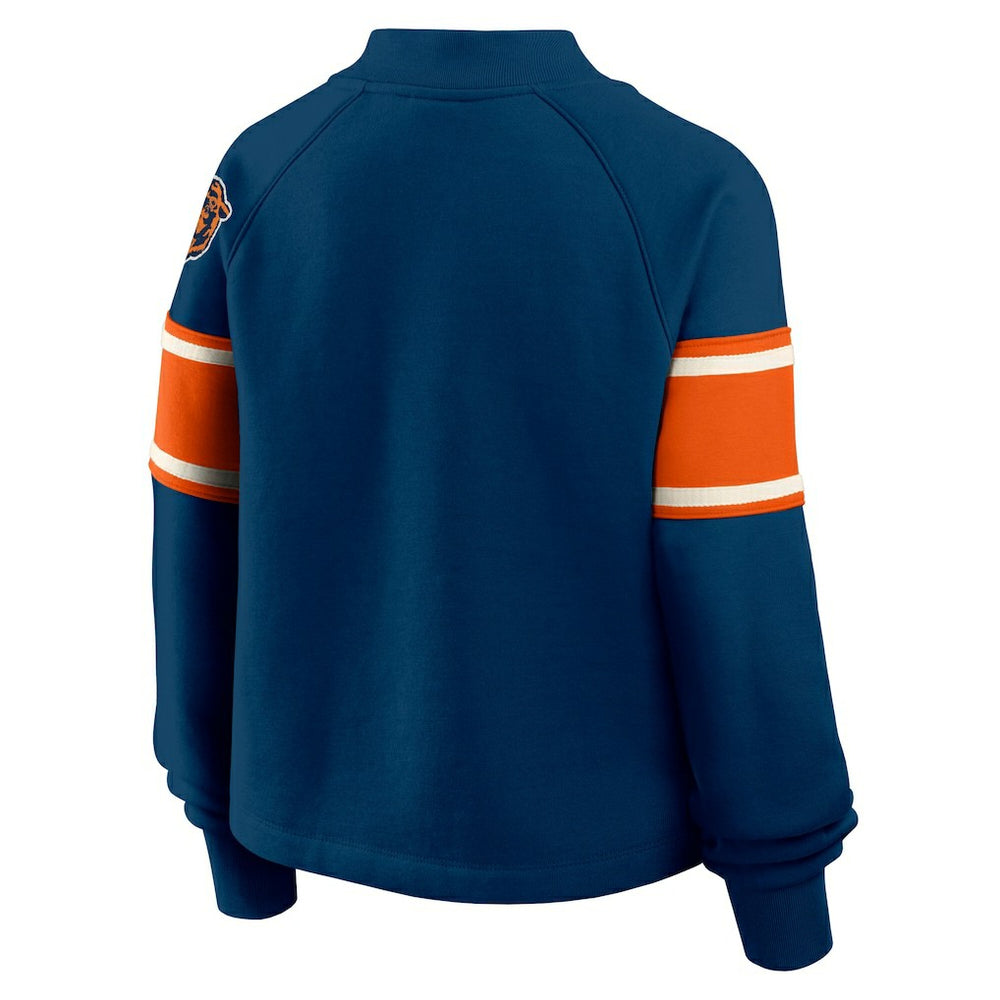 Chicago Bears Oversized Hometown Toss Sweep Mock Neck Pullover | NFL On sale