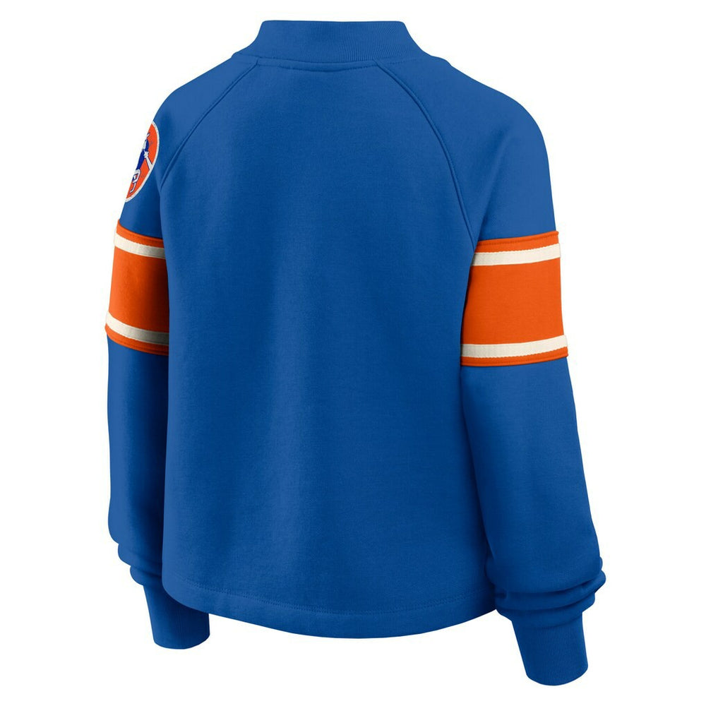 Denver Broncos Oversized Hometown Toss Sweep Mock Neck Pullover | NFL New