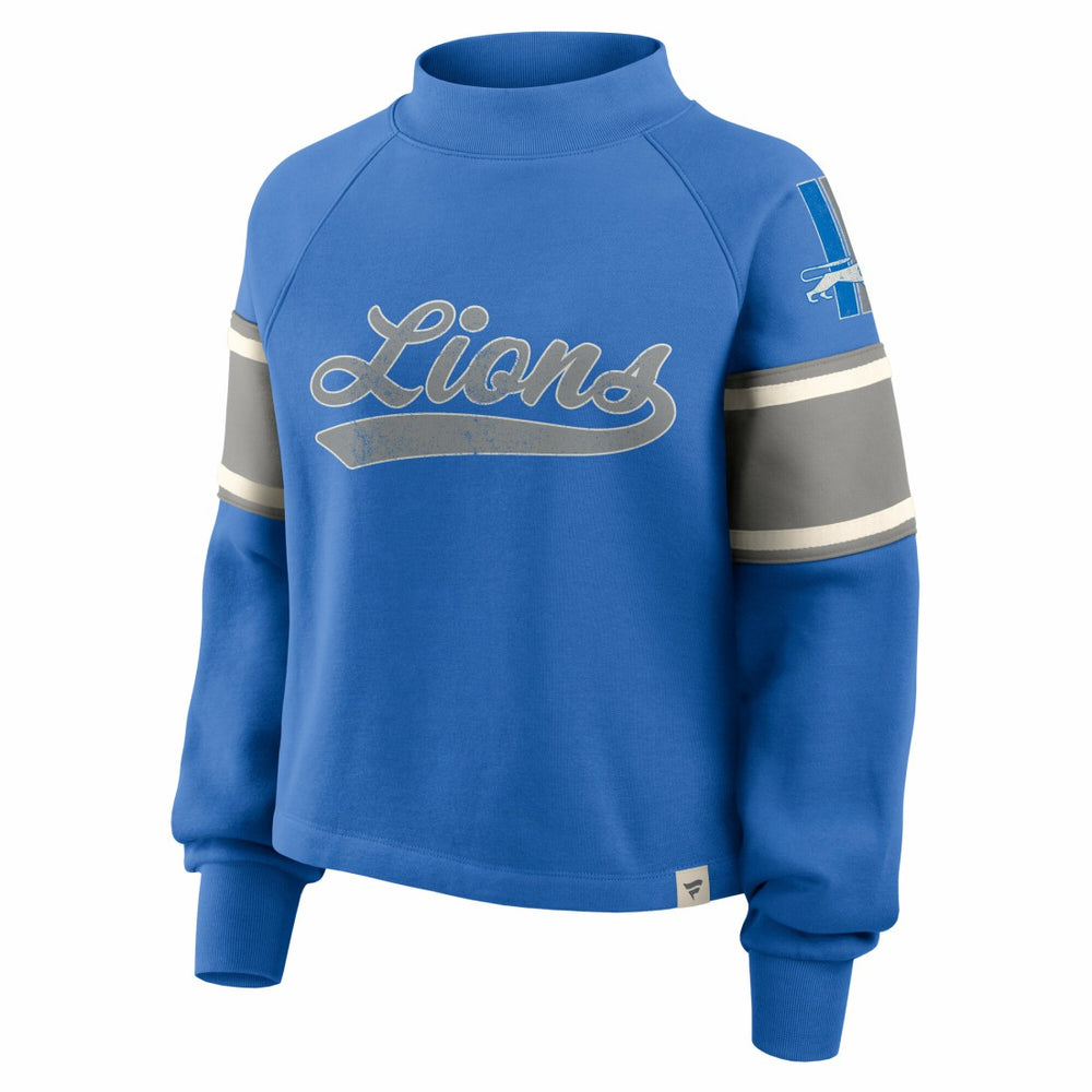 Detroit Lions Oversized Hometown Toss Sweep Mock Neck Pullover | NFL On sale