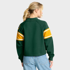 Green Bay Packers Oversized Hometown Toss Sweep Mock Neck Pullover | NFL US