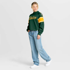 Green Bay Packers Oversized Hometown Toss Sweep Mock Neck Pullover | NFL US