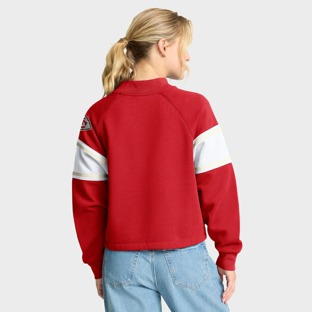 Kansas City Chiefs Oversized Hometown Toss Sweep Mock Neck Pullover | NFL On sale