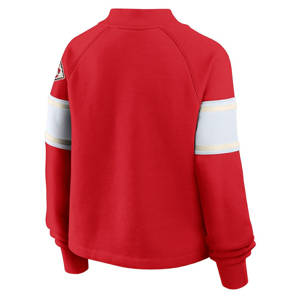 Kansas City Chiefs Oversized Hometown Toss Sweep Mock Neck Pullover | NFL On sale