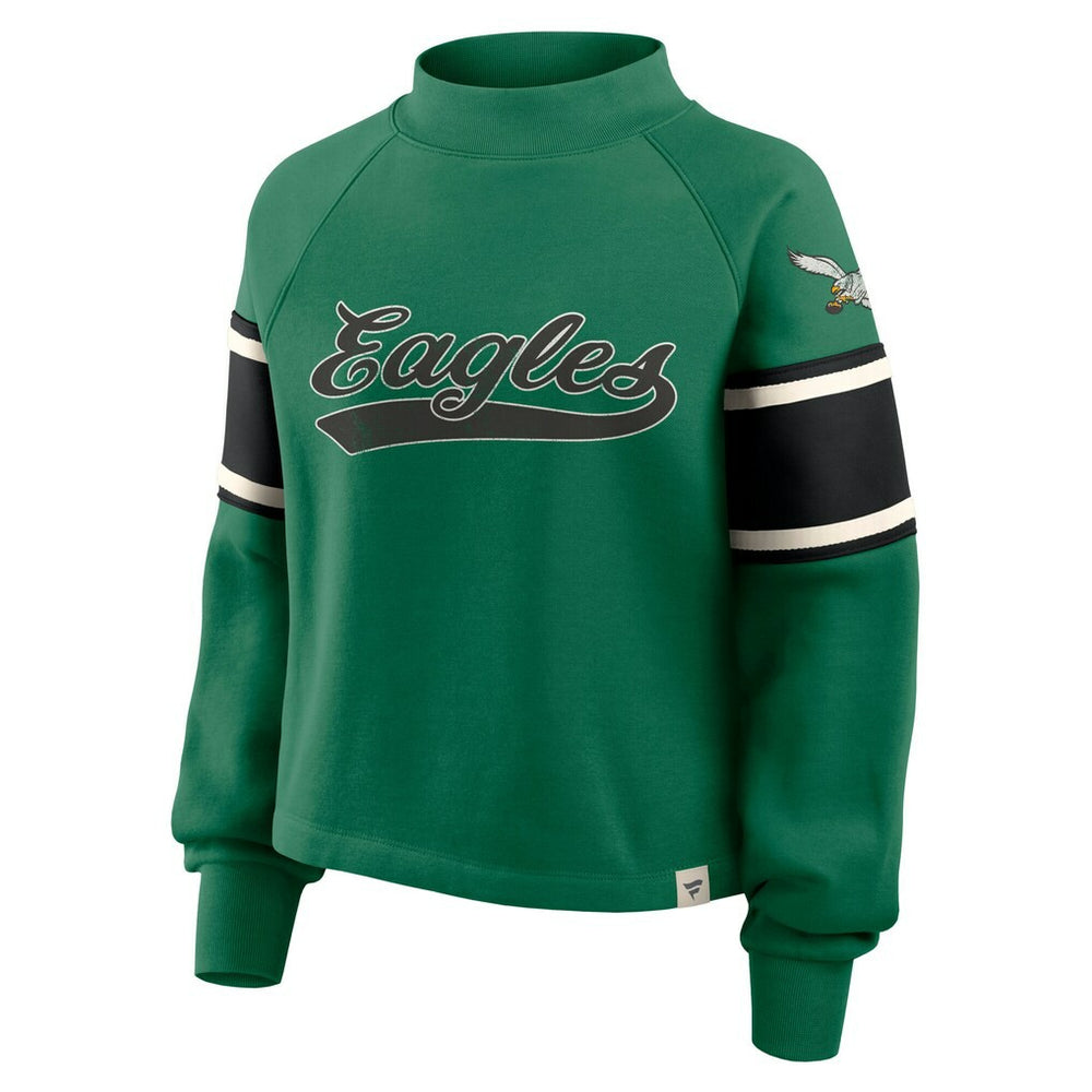 Philadelphia Eagles Oversized Hometown Toss Sweep Mock Neck Pullover | NFL New