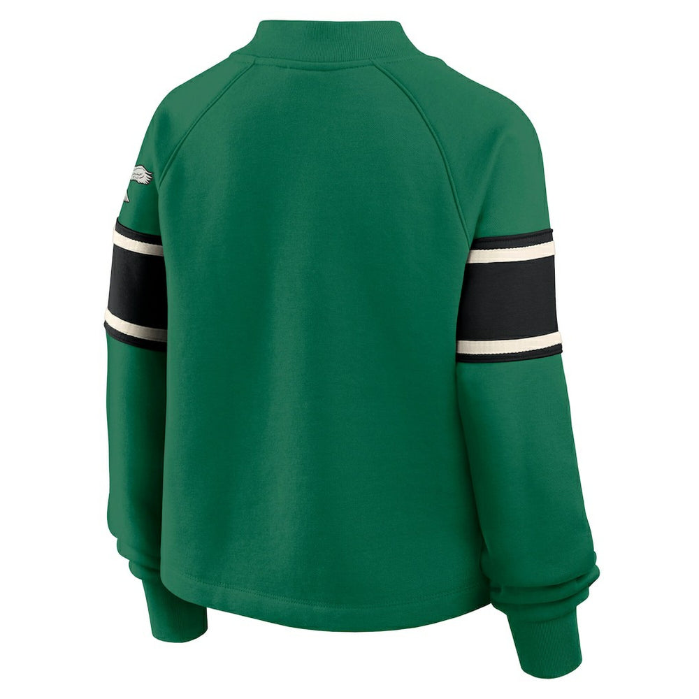 Philadelphia Eagles Oversized Hometown Toss Sweep Mock Neck Pullover | NFL New