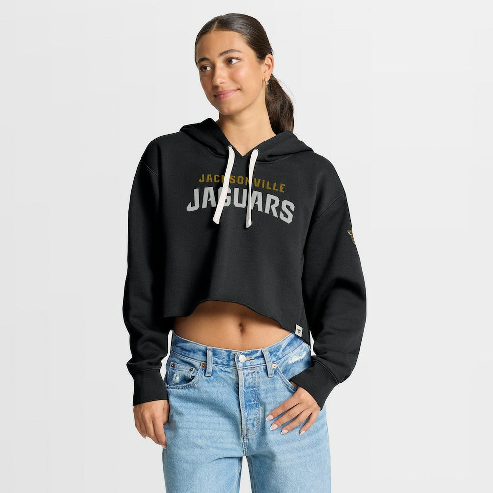 Jacksonville Jaguars Women's Oversized Hometown Heritage Cropped Hoodie | NFL Outlet