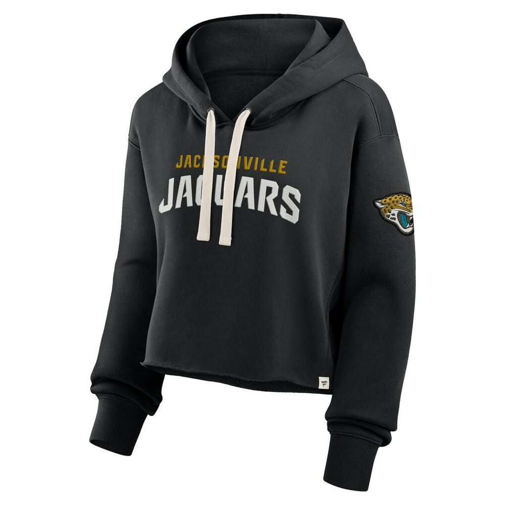 Jacksonville Jaguars Women's Oversized Hometown Heritage Cropped Hoodie | NFL Outlet