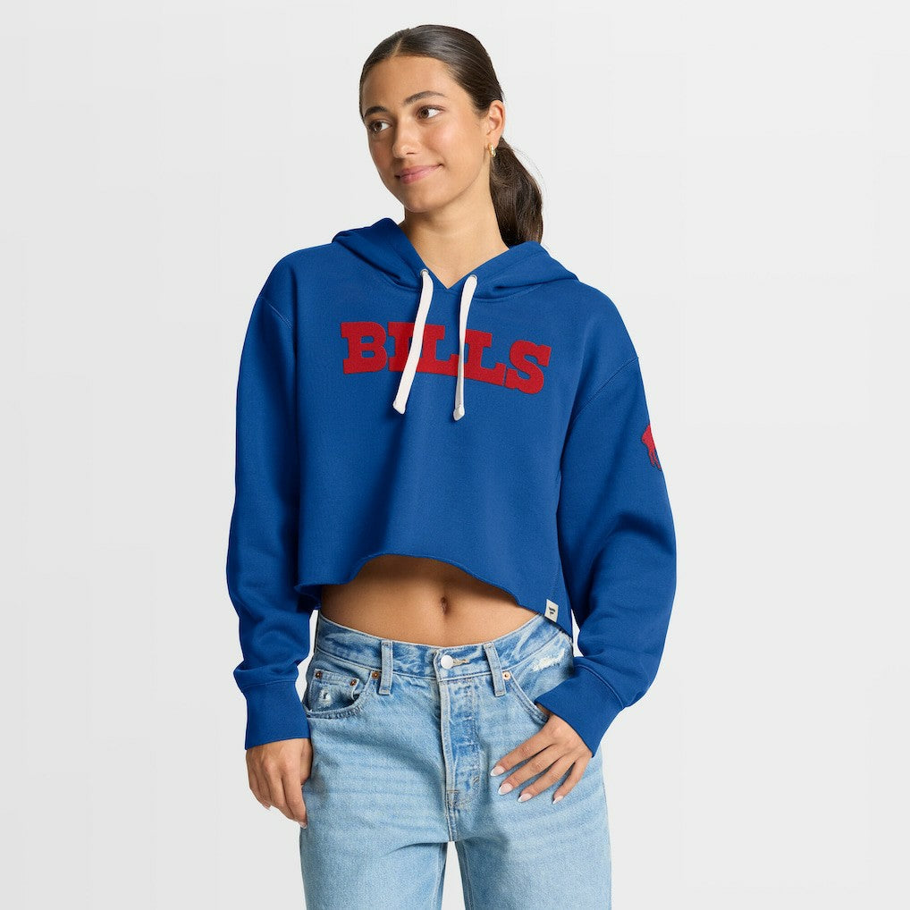 Buffalo Bills Women's Oversized Hometown Heritage Cropped Hoodie | NFL Near me