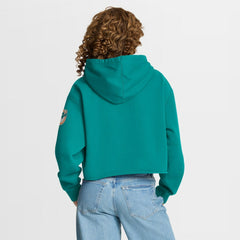Miami Dolphins Women's Oversized Hometown Heritage Cropped Hoodie | NFL New
