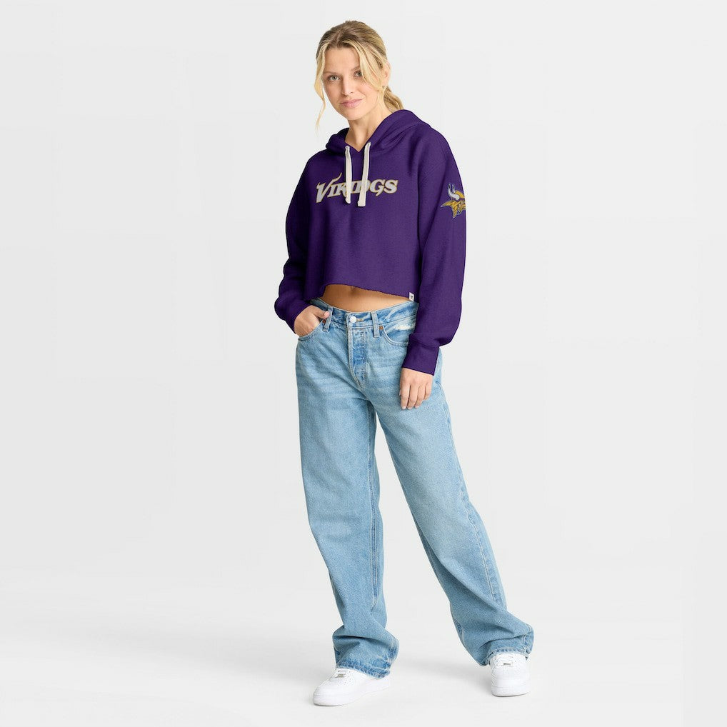 Minnesota Vikings Women's Oversized Hometown Heritage Cropped Hoodie | NFL Hot