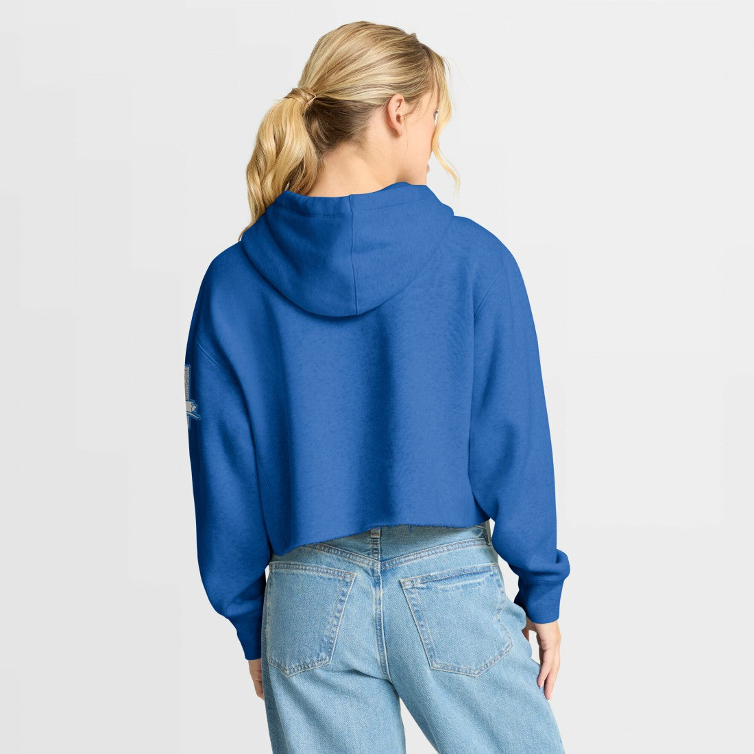 Detroit Lions Women's Oversized Hometown Heritage Cropped Hoodie | NFL Discount