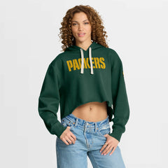 Green Bay Packers Women's Oversized Hometown Heritage Cropped Hoodie | NFL On sale