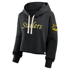 Pittsburgh Steelers Women's Oversized Hometown Heritage Cropped Hoodie | NFL US