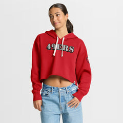 San Francisco 49ers Women's Oversized Hometown Heritage Cropped Hoodie | NFL Hot
