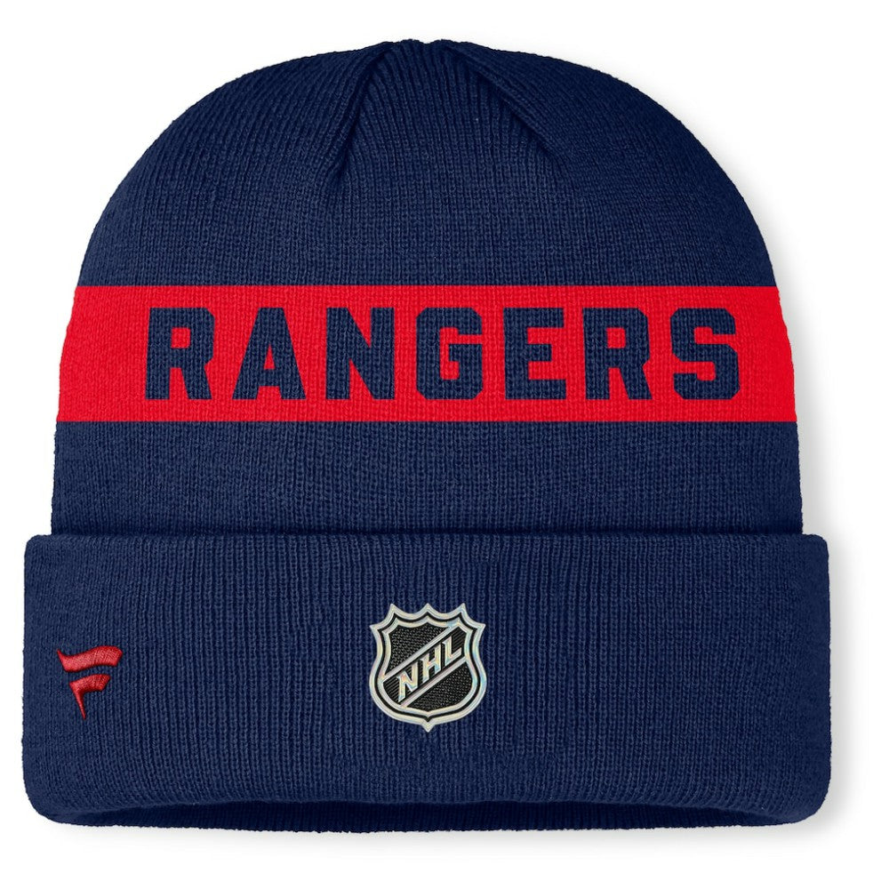 New York Rangers Fanatics Authentic Pro Rink Cuffed Knit Hat -  NHL Hats