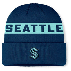 Seattle Kraken Fanatics Authentic Pro Rink Cuffed Knit Hat -  NHL Hats