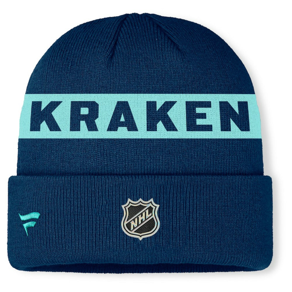 Seattle Kraken Fanatics Authentic Pro Rink Cuffed Knit Hat -  NHL Hats