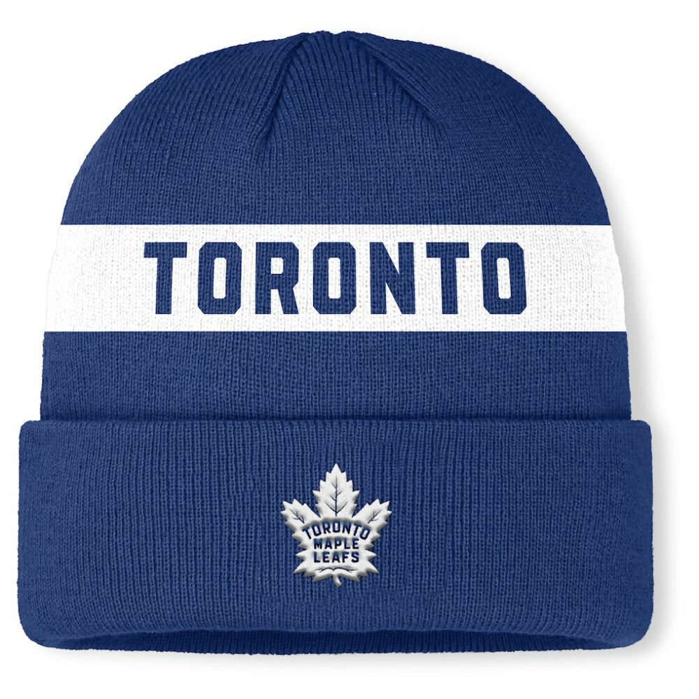Toronto Maple Leafs Fanatics Authentic Pro Rink Cuffed Knit Hat -  NHL Hats