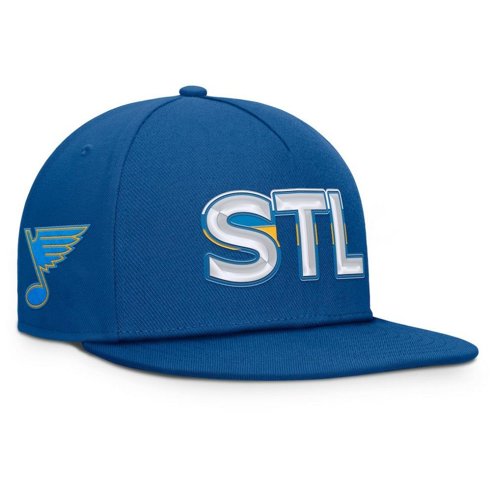 St. Louis Blues Fanatics Authentic Pro Rink Team Code Snapback Hat -  NHL Hats