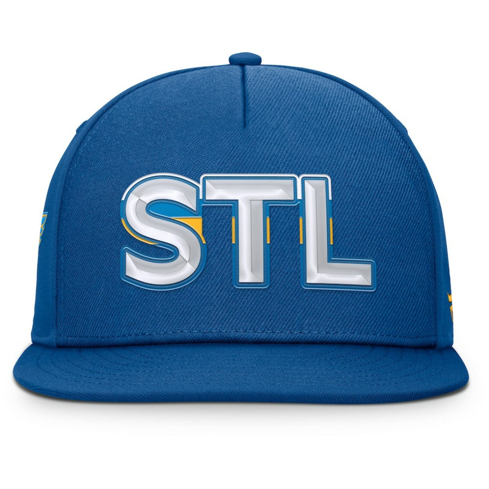 St. Louis Blues Fanatics Authentic Pro Rink Team Code Snapback Hat -  NHL Hats