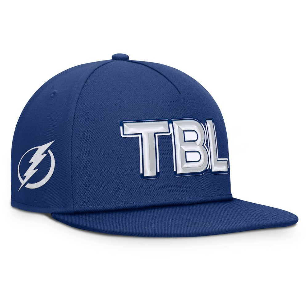 Tampa Bay Lightning Fanatics Authentic Pro Rink Team Code Snapback Hat -  NHL Hats