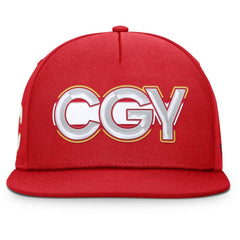 Calgary Flames Fanatics Authentic Pro Rink Team Code Snapback Hat -  NHL Hats