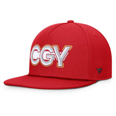 Calgary Flames Fanatics Authentic Pro Rink Team Code Snapback Hat -  NHL Hats