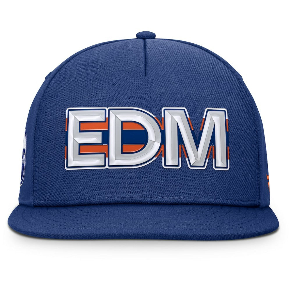 Edmonton Oilers Fanatics Authentic Pro Rink Team Code Snapback Hat -  NHL Hats