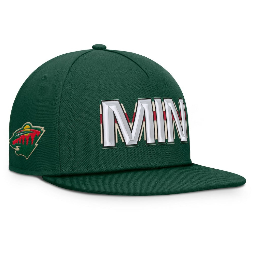Minnesota Wild Fanatics Authentic Pro Rink Team Code Snapback Hat -  NHL Hats